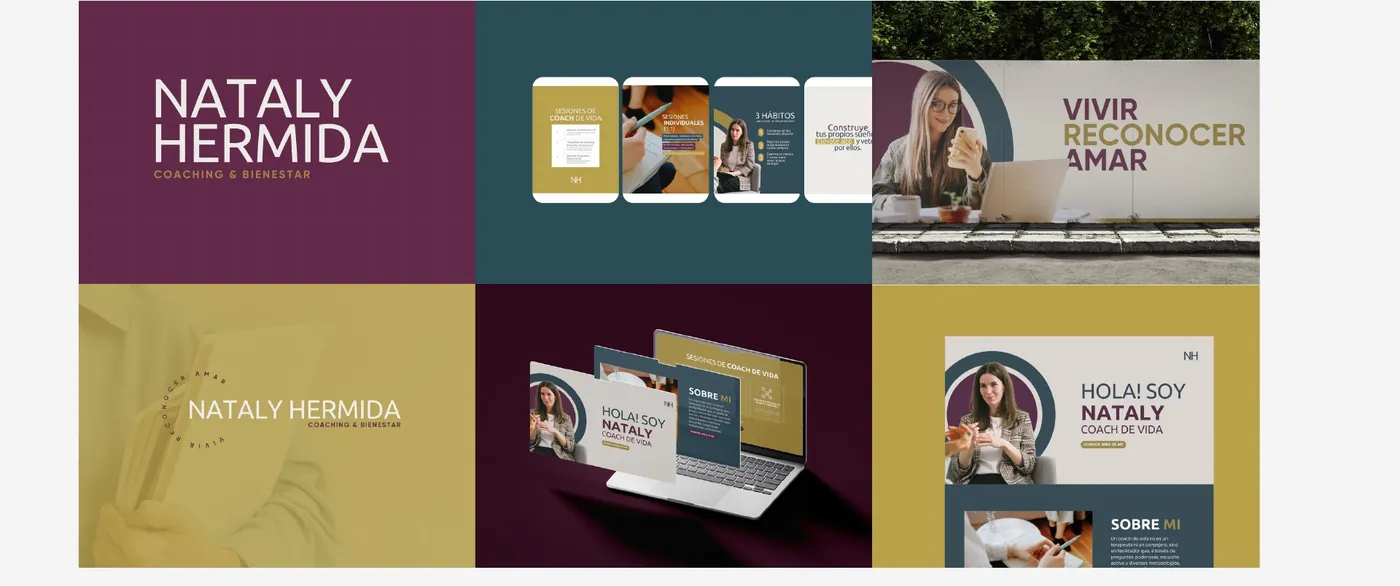 Identidad visual de Nataly Hermida