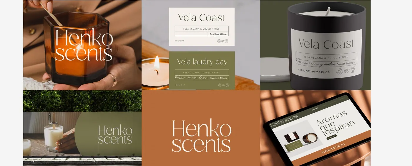 Identidad visual de Henko Scents