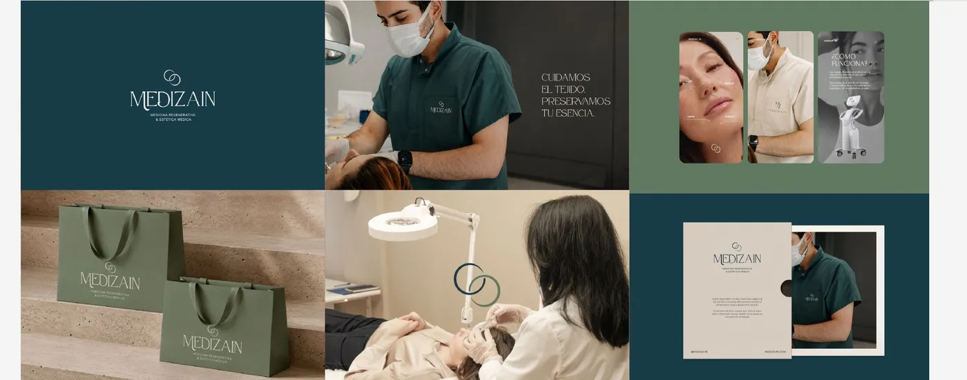 Identidad visual de Medizain, lámina 1