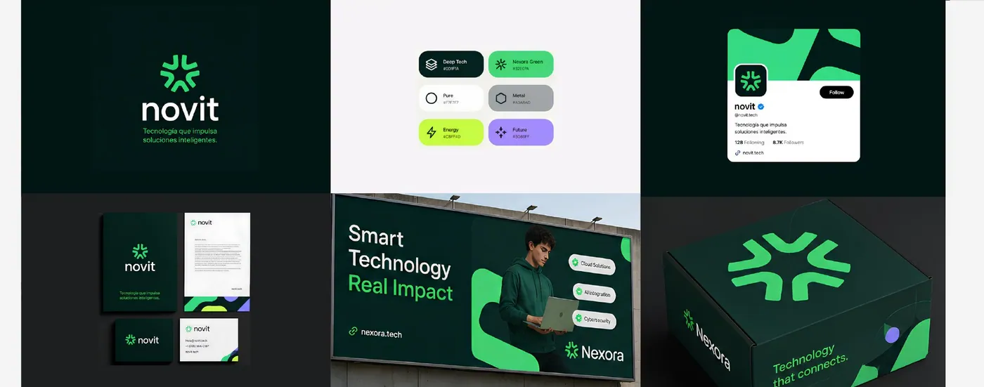 Identidad visual de Novit