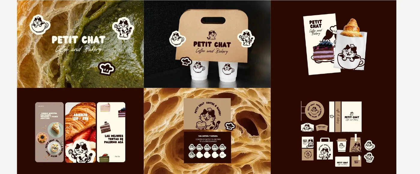Identidad visual de Petit Chat, lámina 2