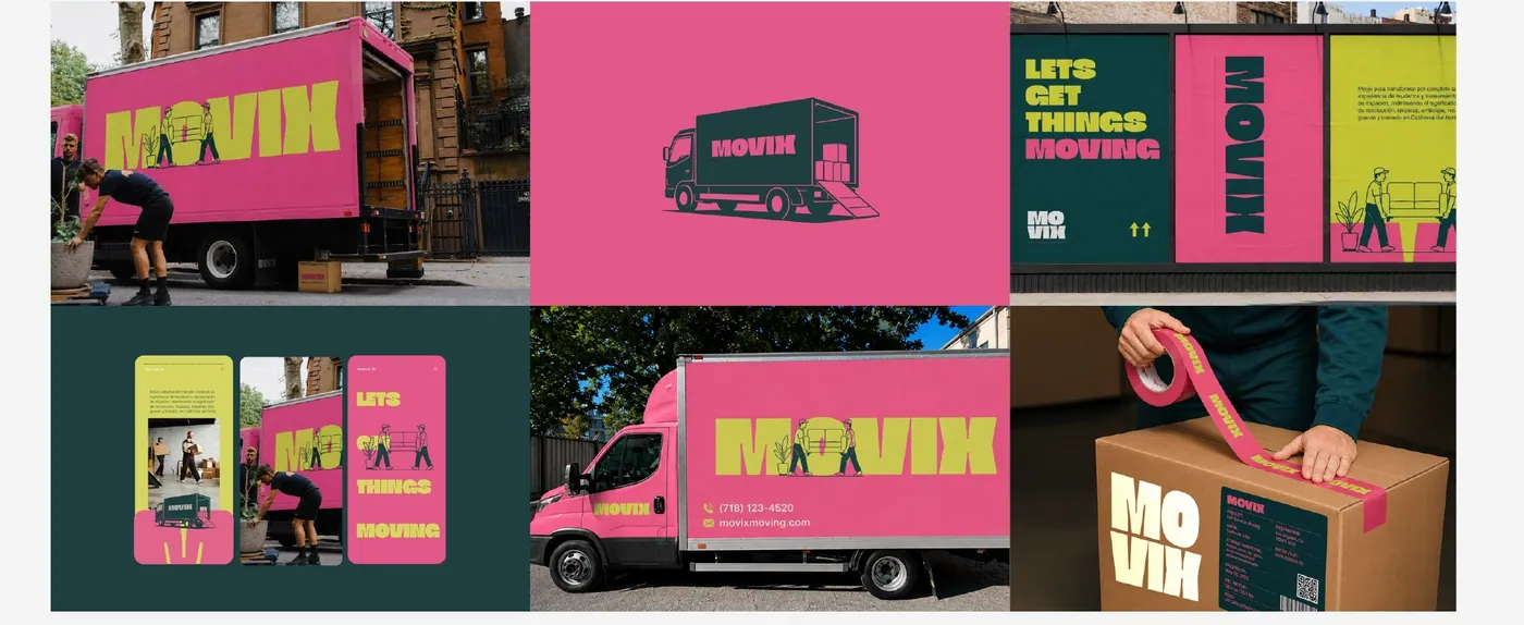 Identidad visual de Movix