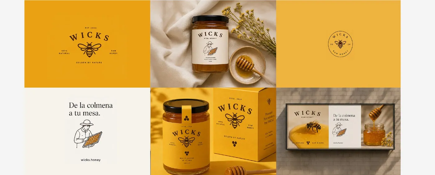Identidad visual de Wicks