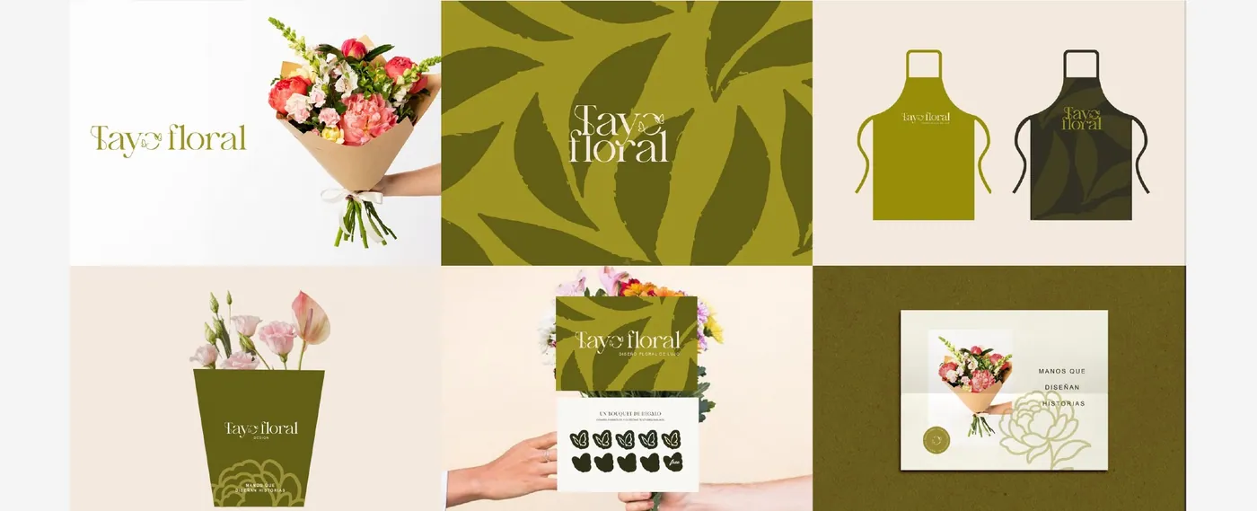 Identidad visual de Tayo Floral, lámina 2