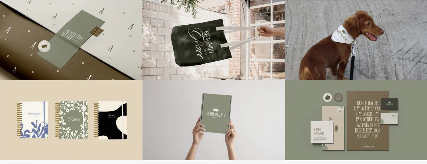 Identidad visual de Alabaster Heart